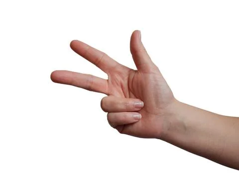 Three fingers Stock Photos