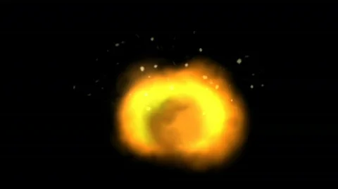 Three Fire Elements Explosion Stock Footage 838294