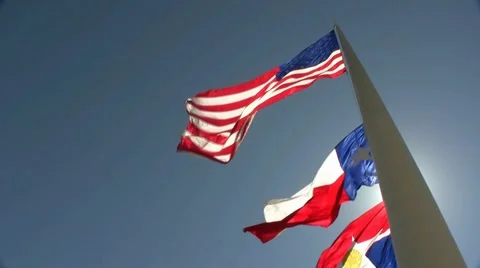 Three Flags II Video stock 1077793
