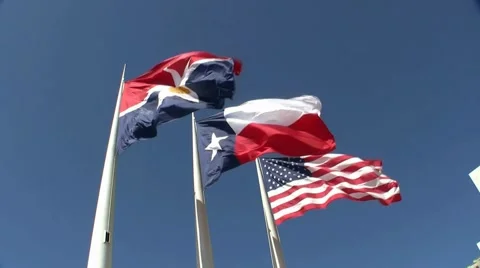 Three Flags  III Video stock 1077787