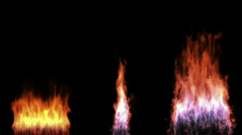 Three flames Stock Footage 829482