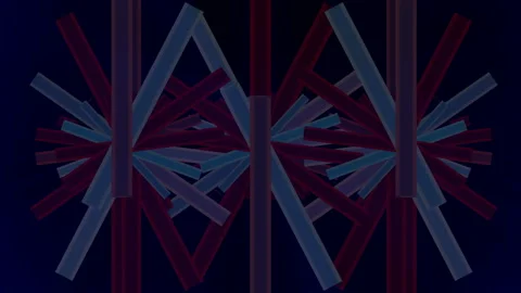 Three flashing crystals Stock Footage 138229173