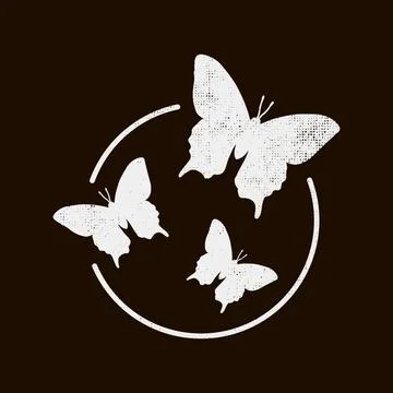 Three flying butterflies 스톡 일러스트