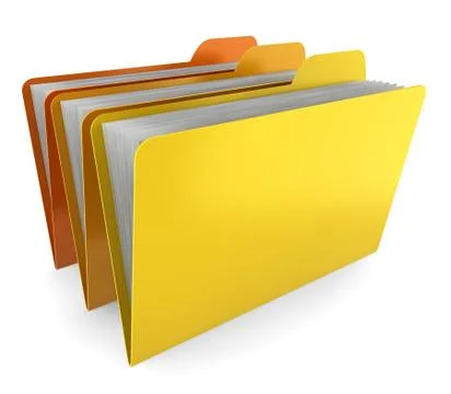 Three folders Stock-Illustration