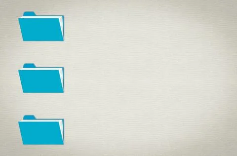 Three folders Stock Illustration