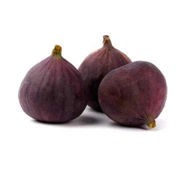 Three fresh figs Stock Photos