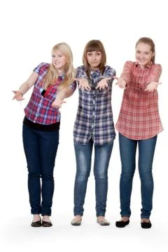 Three friends Stock Photos