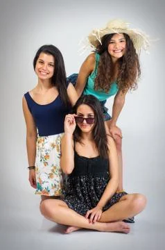 Three friends Stock Photos