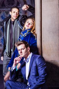 Three Friends. Foto stock