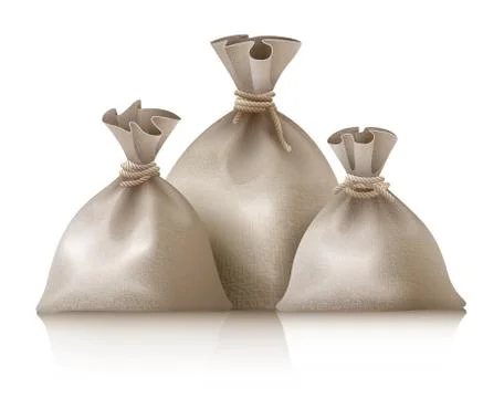 Three full sacks 스톡 일러스트