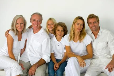Three generations family Stock Photos