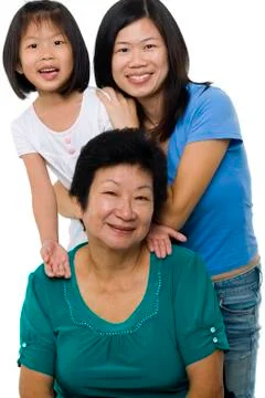 Three generations. Stock Photos