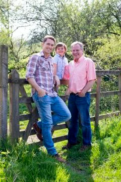 Three Generations Stockfoto's