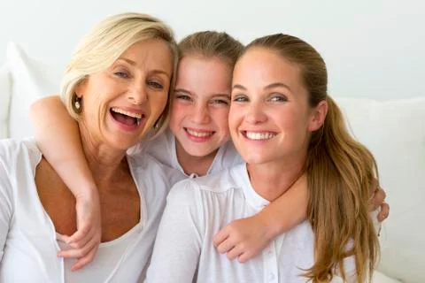 Three generations of women Stock-Fotos