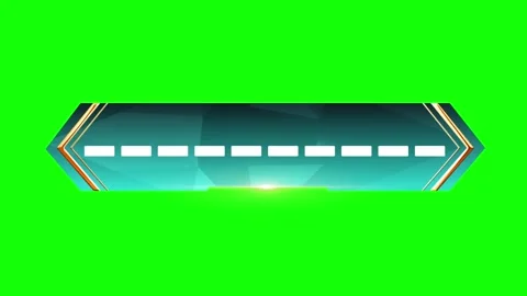 Three geometric hexagonal lower third overlays featuring metallic gold accents Stock Footage 340940638