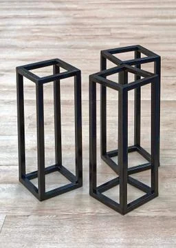 Three geometric shapes Stock Photos