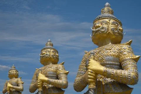 Three Giant Statue 写真素材