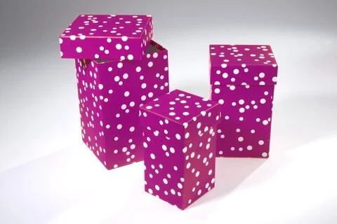 Three gift boxes Stock Illustration