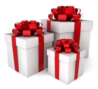 Three gift boxes Stock Illustration