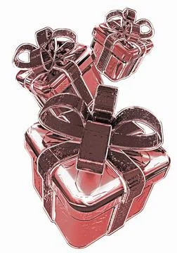 Three gift boxes Illustration