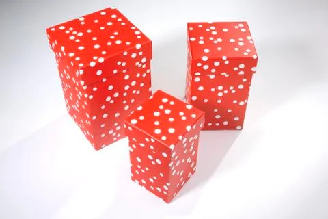 Three gift boxes Foto stock