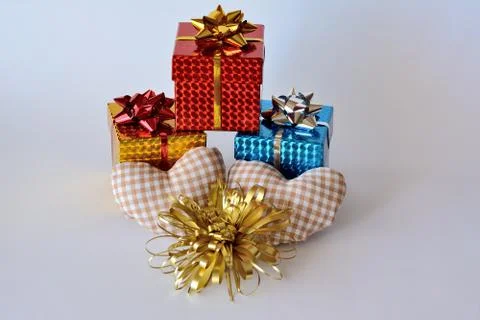 Three gifts 库存照片