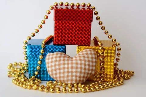 Three gifts Stock Photos