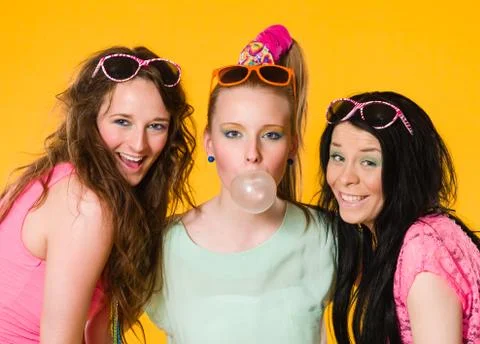 Three girls Foto stock