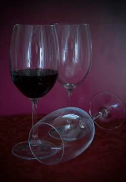 Three Glasses Foto stock
