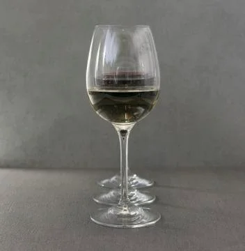 Three glasses wine Stock Photos