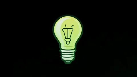 Three glowing green light bulbs shining brightly against a solid black 库存影片 346120697