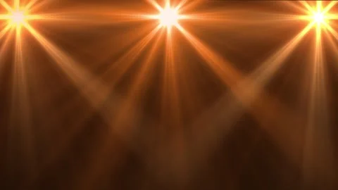 Three glowing lights with light rays Video stock 331728300