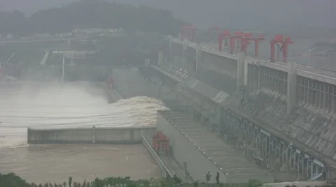 Three Gorges Dam - China Stock Footage