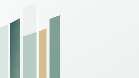 Three gradient bar chart columns on light background Stock Illustration
