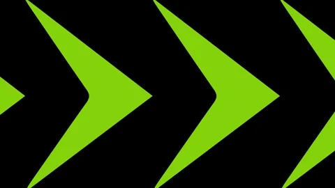 Three Green Arrows on Black Stock Footage 318281799