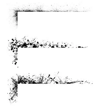 Three grunge frames Stock Illustration