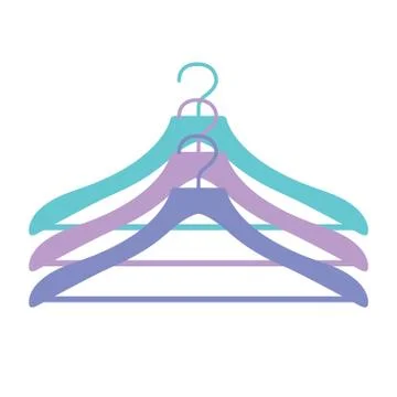 Three hangers icon in vector Stock Illustration