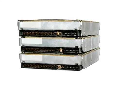 Three Hard Drives Stock Photos