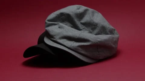 Three hats on a black background Stock Footage 198372030