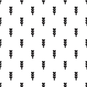 Three hearts ice cream pattern vector seamless 스톡 일러스트