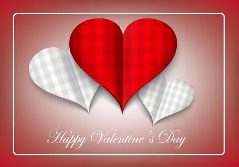 Three hearts Stock Illustration