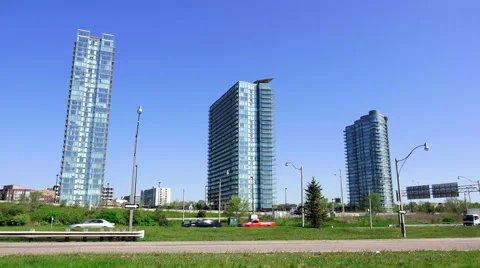 Three High-rise Buildings Stock Footage 63434885