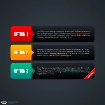 Three horizontal banners for web. EPS 10 Stock Illustration