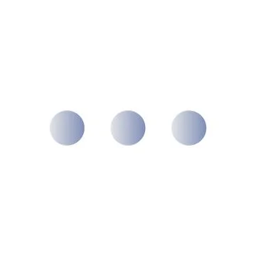 Three horizontal dots menu flat gradient color ui icon Illustrazione stock
