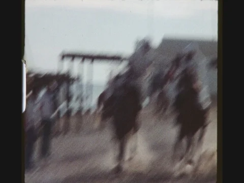 Three Horsemen Riding Fast Stock Footage 80718421