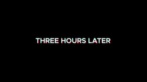 Three hours later text glitching modern effect for movie word animation Stock Footage 313335968