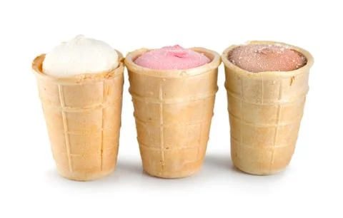 Three ice cream Stock Photos