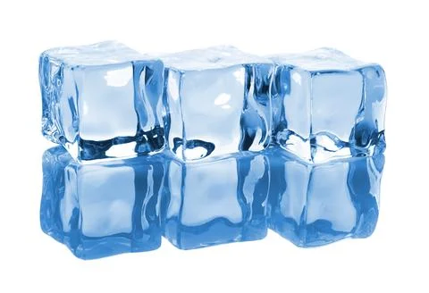 Three ice cubes Stock Photos