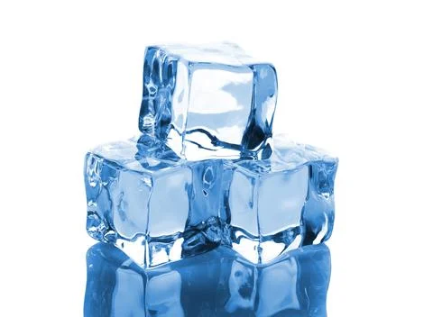 Three ice cubes Foto stock