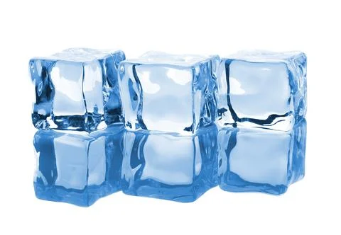 Three ice cubes Stock Photos